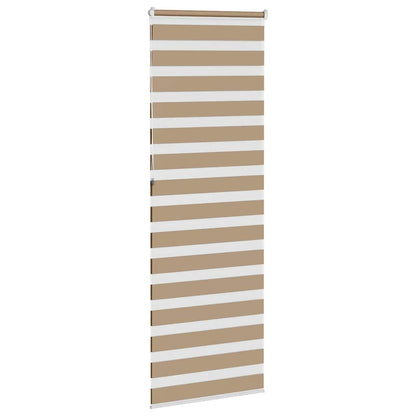 Zebra Blind Sand Brown 80x230 cm Fabric Width 75.9 cm Polyester