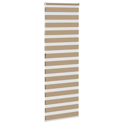 Zebra Blind Sand Brown 90x230 cm Fabric Width 85.9 cm Polyester