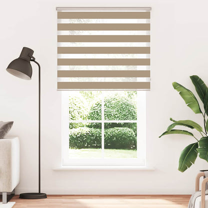 Zebra Blind Sand Brown 130x230 cm Fabric Width 125.9 cm Polyester