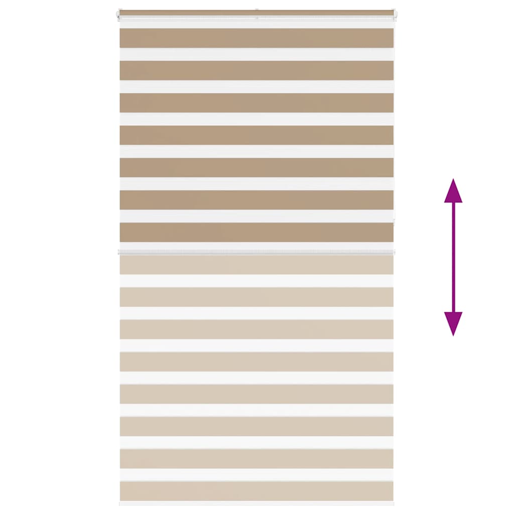 Zebra Blind Sand Brown 135x230 cm Fabric Width 130.9 cm Polyester