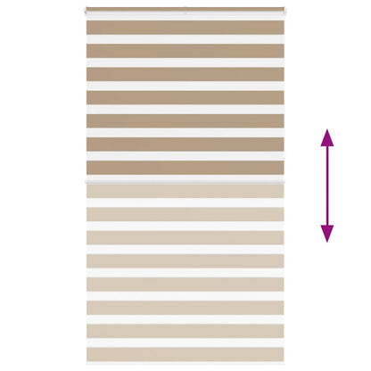 Zebra Blind Sand Brown 135x230 cm Fabric Width 130.9 cm Polyester