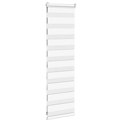 Zebra Blind White 40x100 cm Fabric Width 35.9 cm Polyester