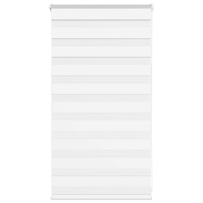 Zebra Blind White 85x100 cm Fabric Width 80.9 cm Polyester