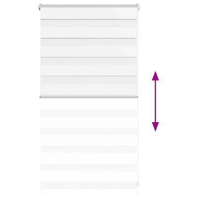 Zebra Blind White 90x100 cm Fabric Width 85.9 cm Polyester