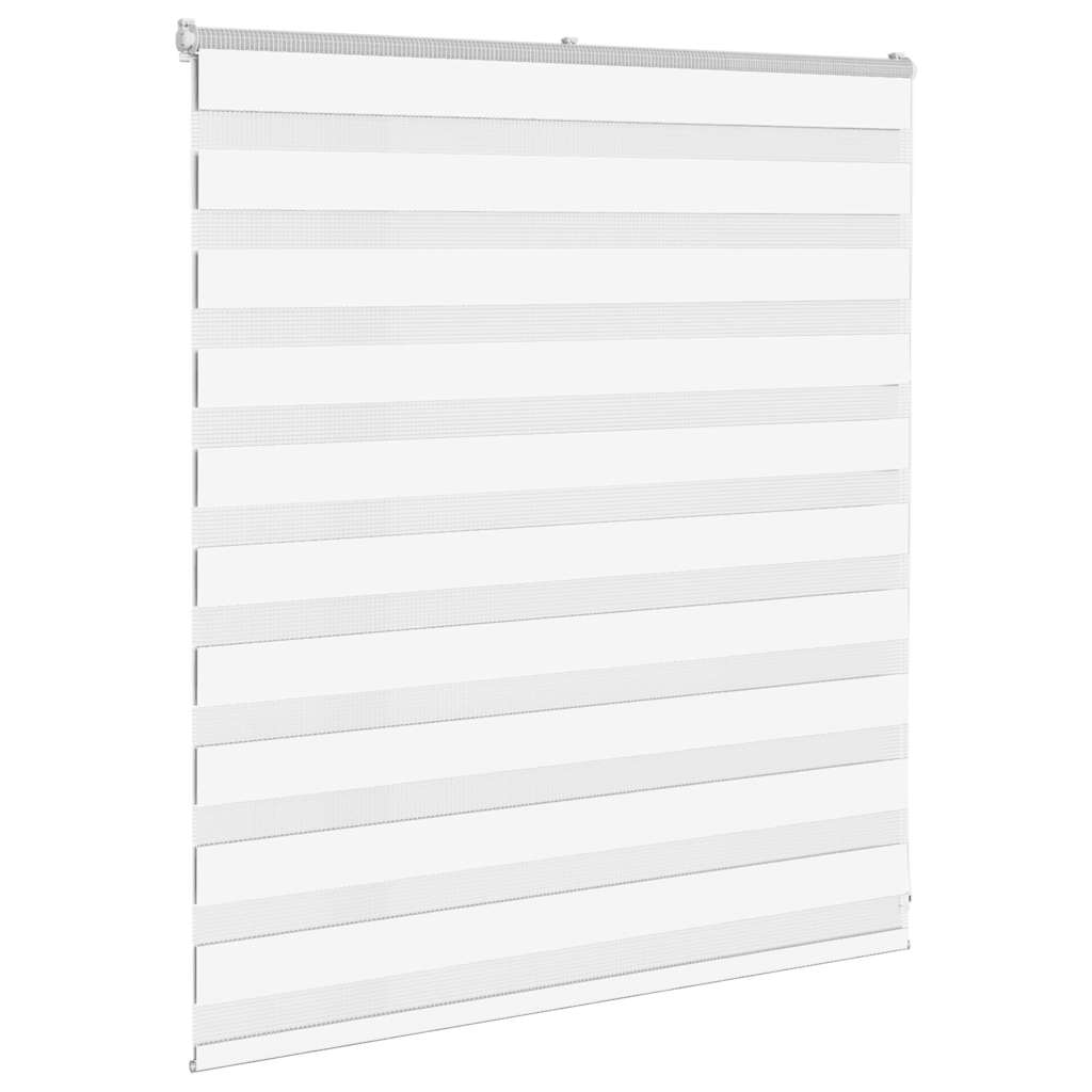 Zebra Blind White 120x100 cm Fabric Width 115.9 cm Polyester