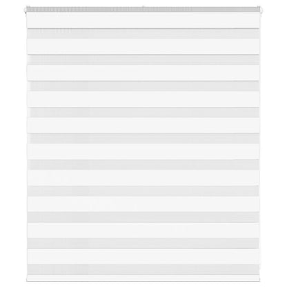 Zebra Blind White 125x100 cm Fabric Width 120.9 cm Polyester