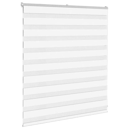 Zebra Blind White 130x100 cm Fabric Width 125.9 cm Polyester