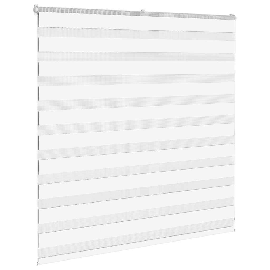 Zebra Blind White 140x100 cm Fabric Width 135.9 cm Polyester