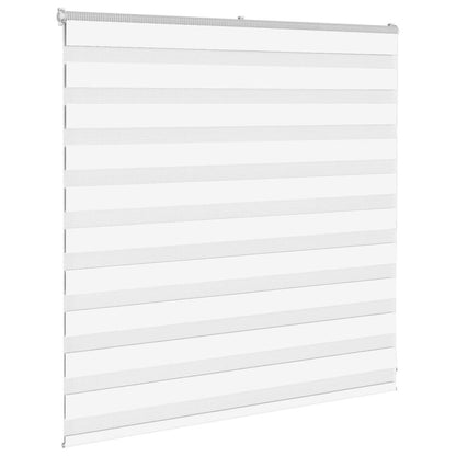 Zebra Blind White 140x100 cm Fabric Width 135.9 cm Polyester