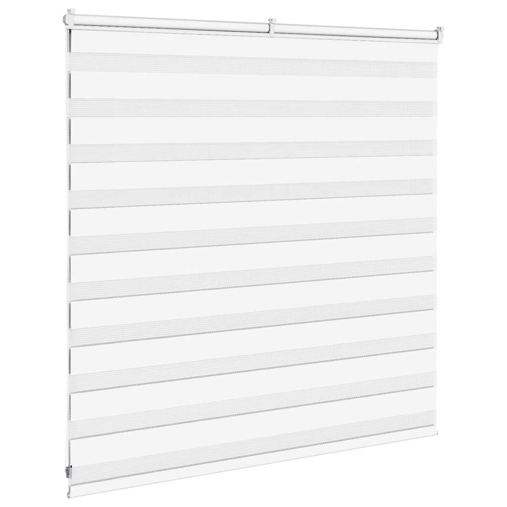 Zebra Blind White 140x100 cm Fabric Width 135.9 cm Polyester