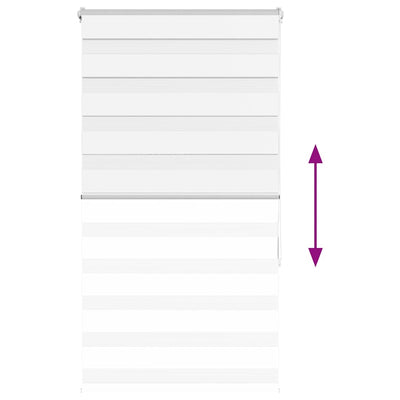 Zebra Blind White 70x150 cm Fabric Width 65.9 cm Polyester