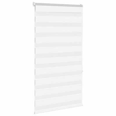 Zebra Blind White 85x150 cm Fabric Width 80.9 cm Polyester