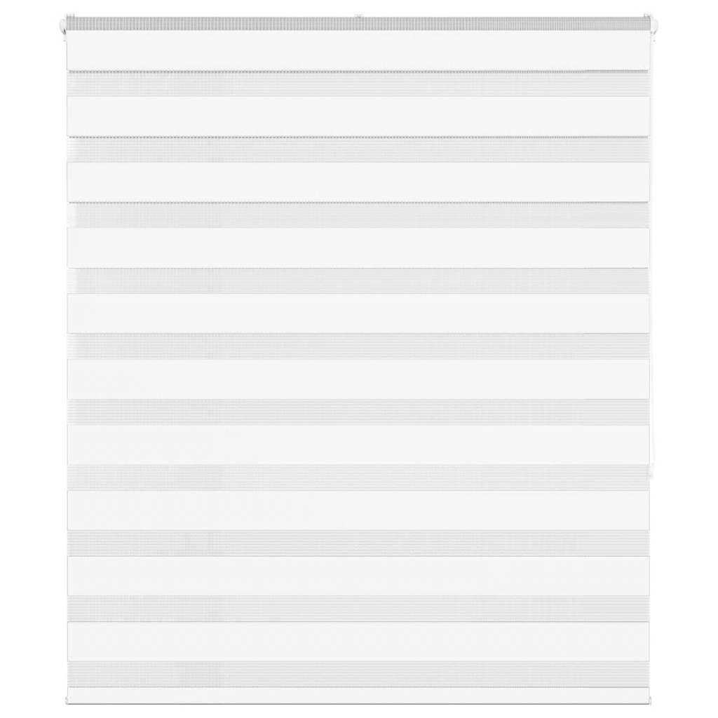 Zebra Blind White 125x150 cm Fabric Width 120.9 cm Polyester