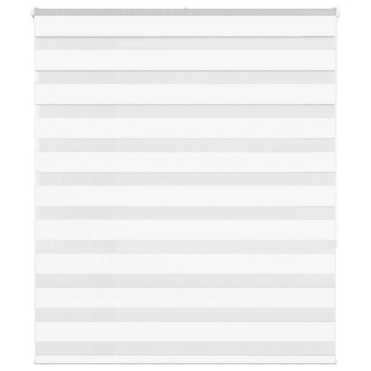 Zebra Blind White 125x150 cm Fabric Width 120.9 cm Polyester