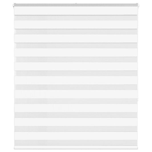 Zebra Blind White 130x150 cm Fabric Width 125.9 cm Polyester