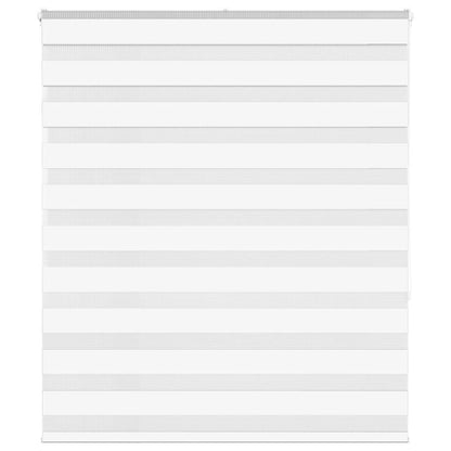 Zebra Blind White 135x150 cm Fabric Width 130.9 cm Polyester