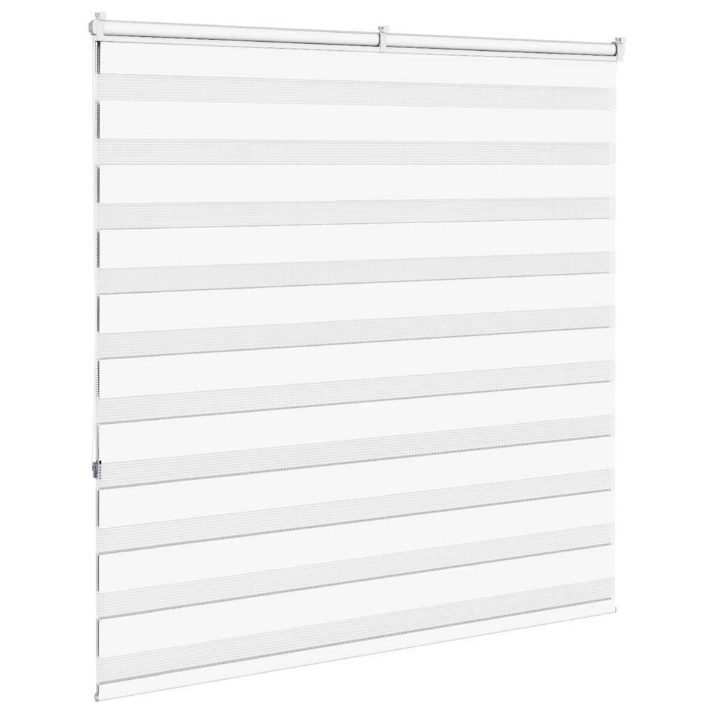 Zebra Blind White 145x150 cm Fabric Width 140.9 cm Polyester