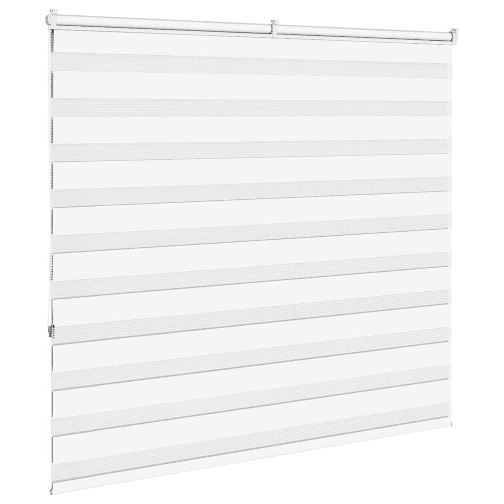 Zebra Blind White 155x150 cm Fabric Width 150.9 cm Polyester