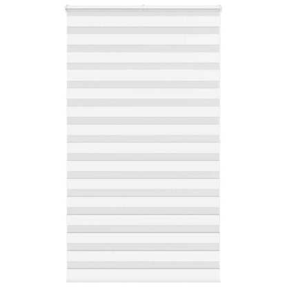 Zebra Blind White 120x200 cm Fabric Width 115.9 cm Polyester