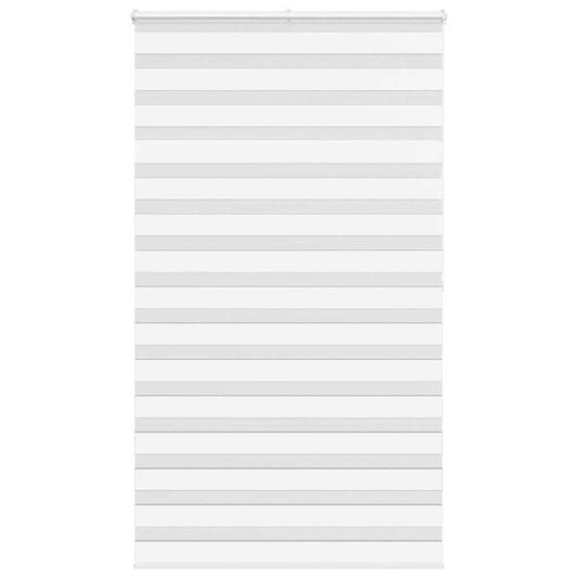 Zebra Blind White 120x200 cm Fabric Width 115.9 cm Polyester