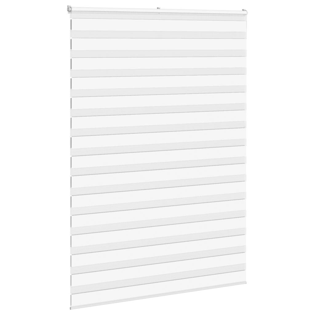 Zebra Blind White 155x200 cm Fabric Width 150.9 cm Polyester