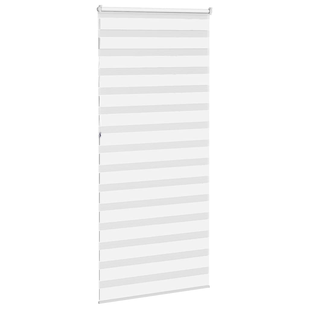 Zebra Blind White 100x230 cm Fabric Width 95.9 cm Polyester