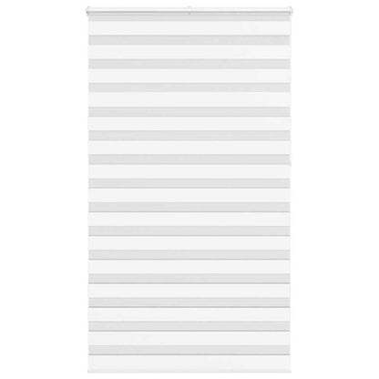 Zebra Blind White 130x230 cm Fabric Width 125.9 cm Polyester