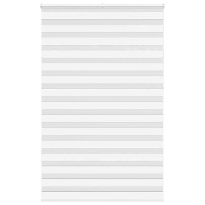 Zebra Blind White 140x230 cm Fabric Width 135.9 cm Polyester