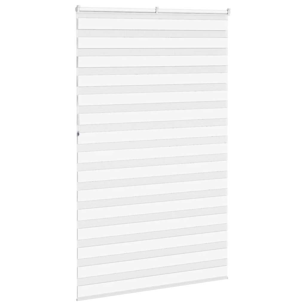 Zebra Blind White 140x230 cm Fabric Width 135.9 cm Polyester