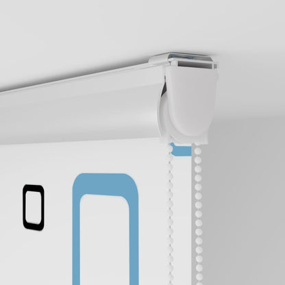 Shower Roller Blind with Cassette 140x240 cm Fabric Width 136 cm