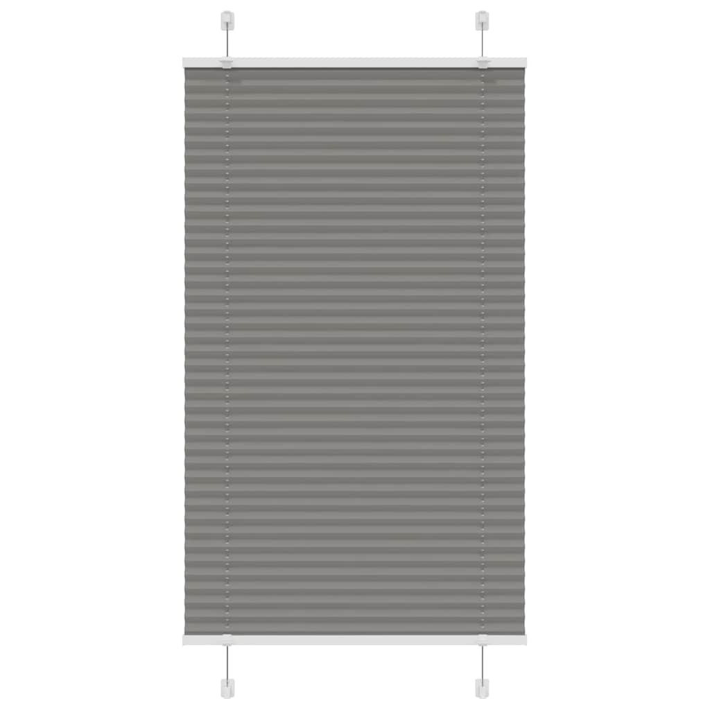 Pleated Blind Anthracite 70x100 cm Fabric Width 69.4 cm Polyester