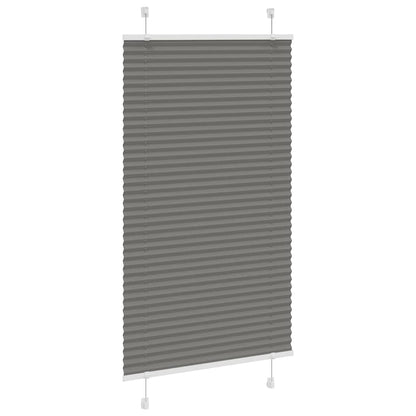 Pleated Blind Anthracite 70x100 cm Fabric Width 69.4 cm Polyester