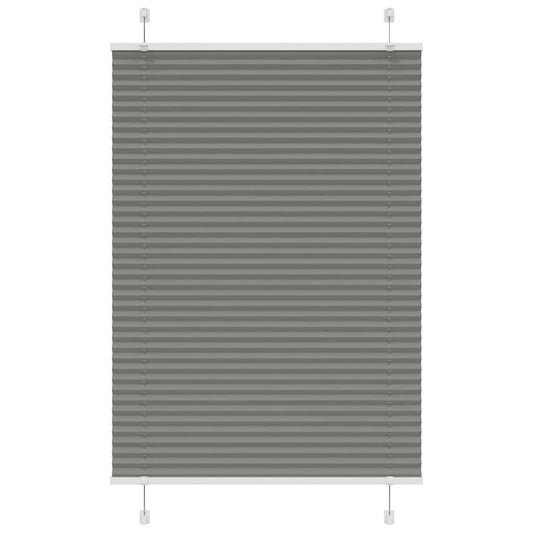 Pleated Blind Anthracite 85x100 cm Fabric Width 84.4 cm Polyester