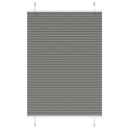 Pleated Blind Anthracite 100x100 cm Fabric Width 99.4 cm Polyester