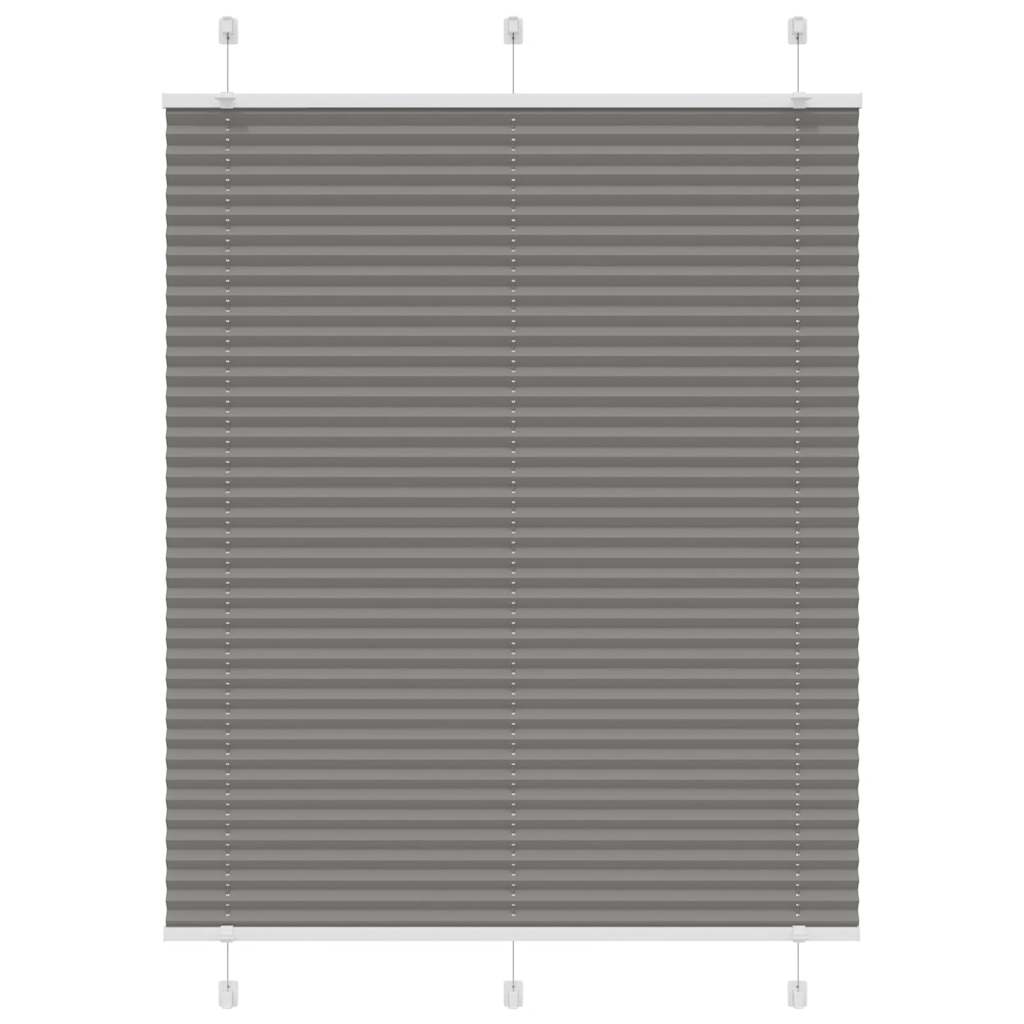 Pleated Blind Anthracite 105x100 cm Fabric Width 104.4 cm Polyester