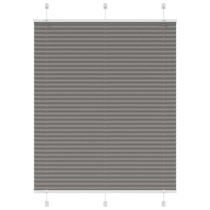 Pleated Blind Anthracite 105x100 cm Fabric Width 104.4 cm Polyester