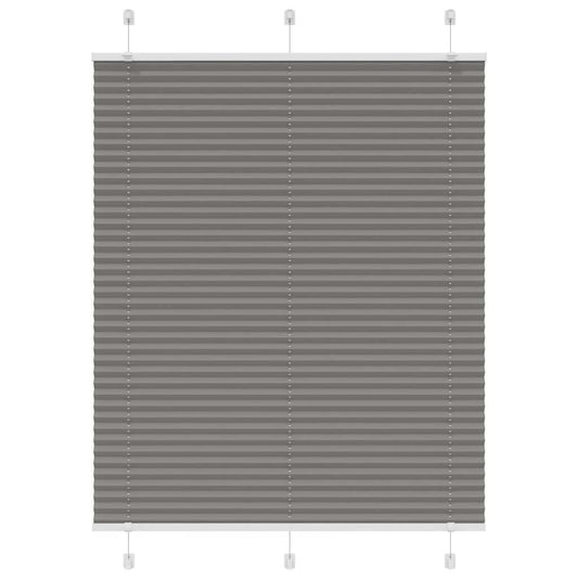 Pleated Blind Anthracite 105x100 cm Fabric Width 104.4 cm Polyester