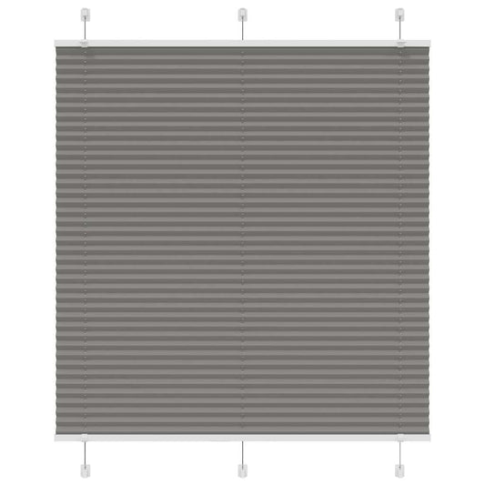 Pleated Blind Anthracite 115x100 cm Fabric Width 114.4 cm Polyester