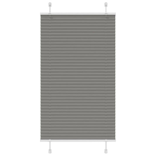 Pleated Blind Anthracite 75x150 cm Fabric Width 74.4 cm Polyester