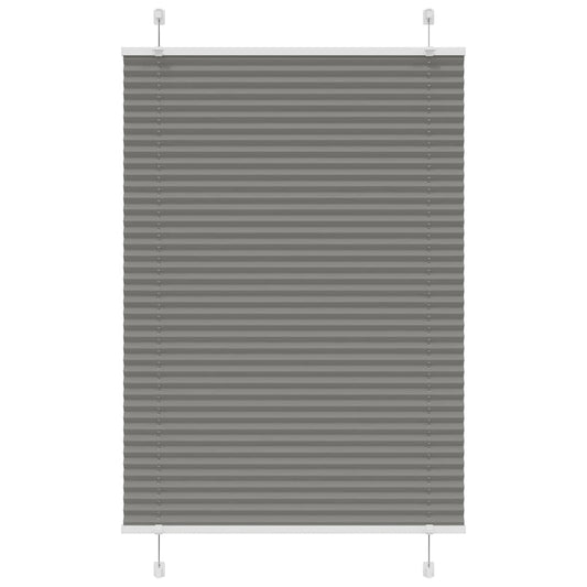 Pleated Blind Anthracite 90x150 cm Fabric Width 89.4 cm Polyester