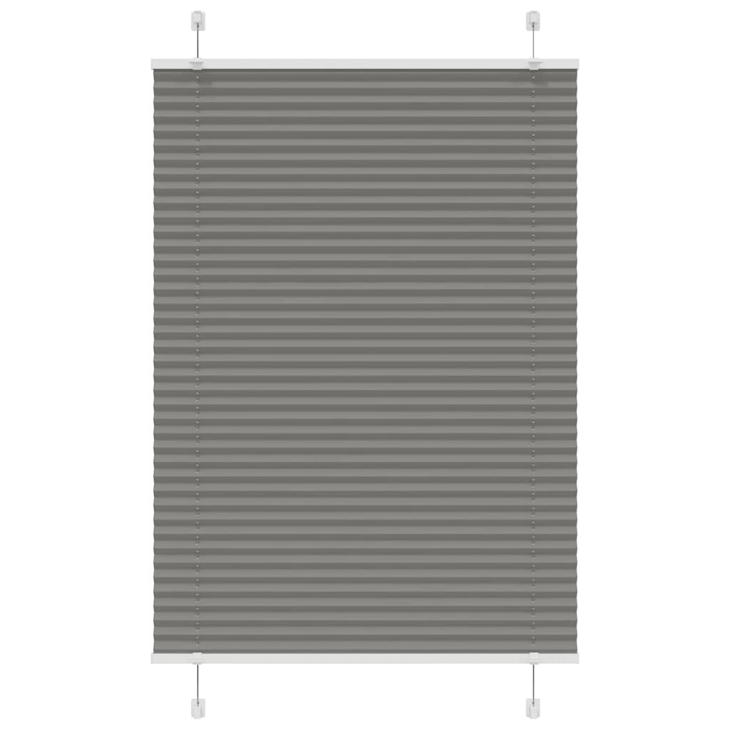 Pleated Blind Anthracite 100x150 cm Fabric Width 99.4 cm Polyester