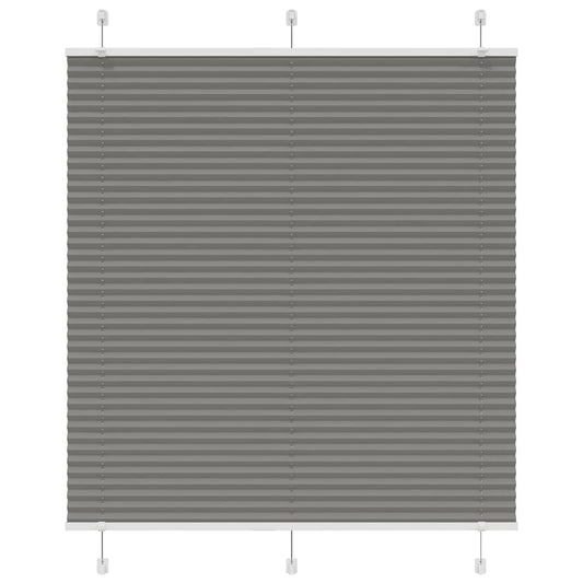 Pleated Blind Anthracite 120x150 cm Fabric Width 119.4 cm Polyester