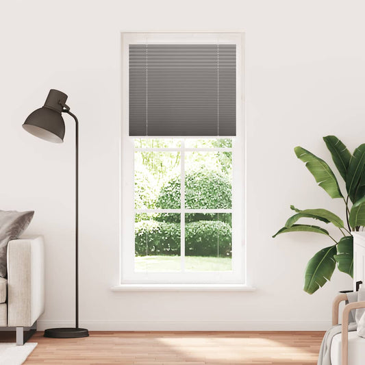 Pleated Blind Anthracite 90x200 cm Fabric Width 89.4 cm Polyester