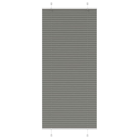 Pleated Blind Anthracite 100x200 cm Fabric Width 99.4 cm Polyester