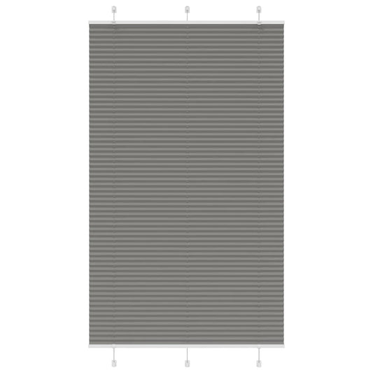 Pleated Blind Anthracite 115x200 cm Fabric Width 114.4 cm Polyester