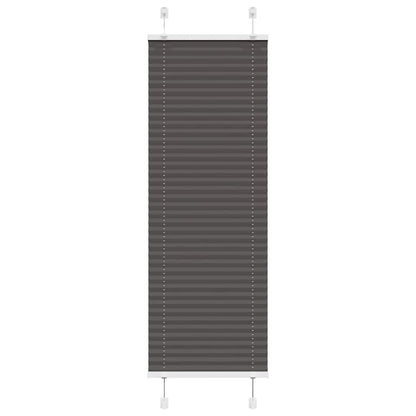 Pleated Blind Black 45x100 cm Fabric Width 44.4 cm Polyester