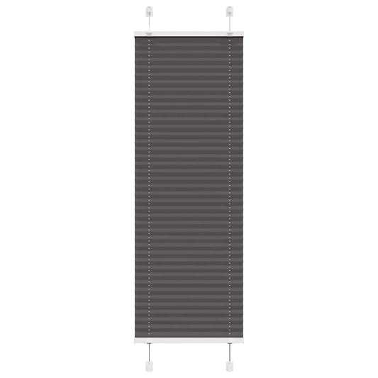 Pleated Blind Black 45x100 cm Fabric Width 44.4 cm Polyester