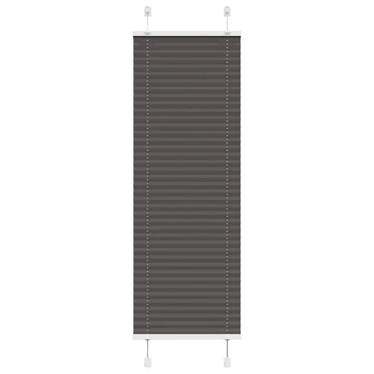 Pleated Blind Black 45x150 cm Fabric Width 44.4 cm Polyester