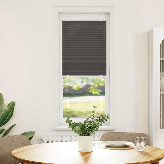 Pleated Blind Black 45x150 cm Fabric Width 44.4 cm Polyester
