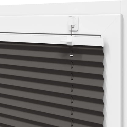Pleated Blind Black 45x150 cm Fabric Width 44.4 cm Polyester